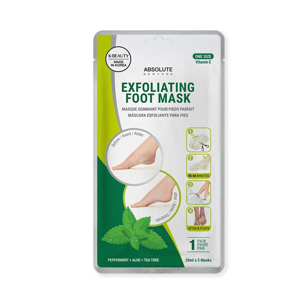 ABSOLUTE Exfoliating Foot Mask - Peppermint + Aloe + Tea Tree - Galual Beauty
