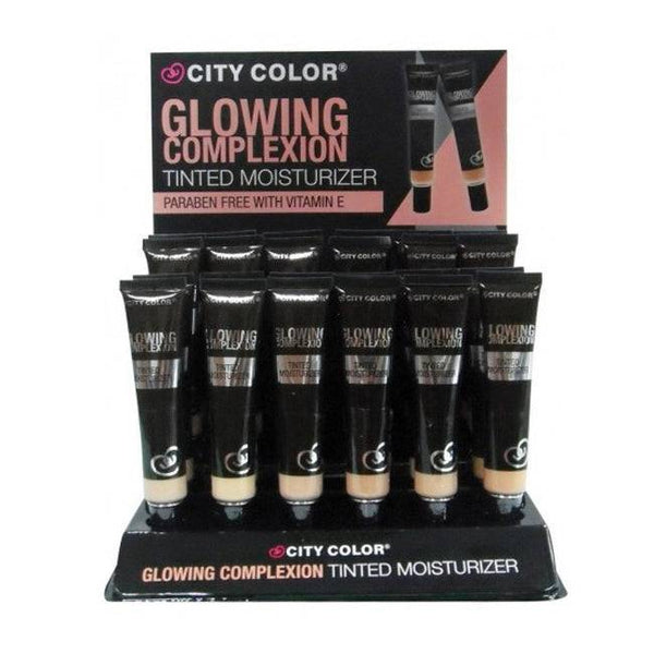 CITY COLOR Glowing Complexion Tinted Moisturizer Display Case Set 24 Pieces - Galual Beauty