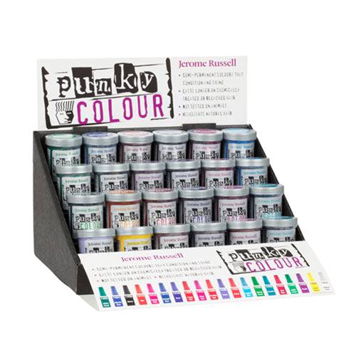 JEROME RUSSELL Punky Colour Semi-Permanent Conditioning Hair Color Display Set - 24 Pieces - Galual Beauty