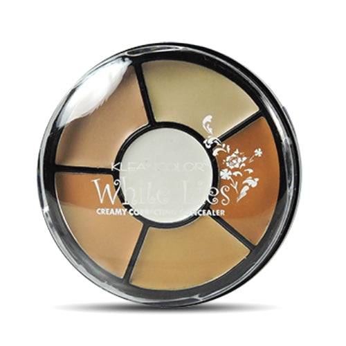 KLEANCOLOR White Lies Creamy Correcting Concealer - Full Coverage Concealer Palette - Galual Beauty