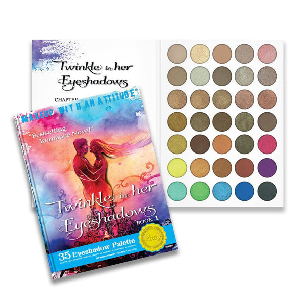 RUDE Twinkle In Her Eyeshadows 35 Eyeshadow Palette - Book 1 - Galual Beauty