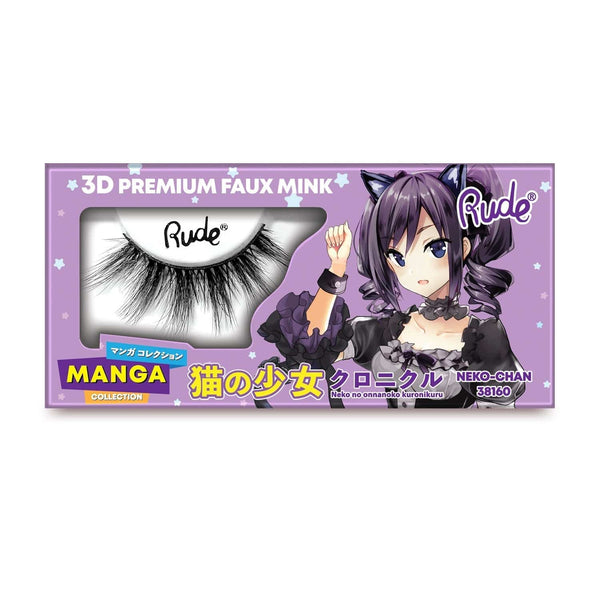 RUDE Manga 3D Faux Mink Lashes - Galual Beauty