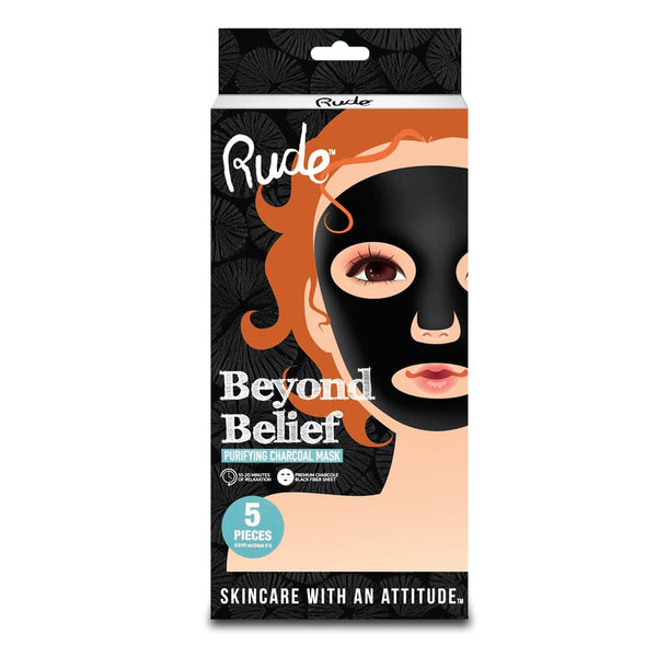 RUDE Beyond Belief Purifying Charcoal Mask 5 Piece Pack - Galual Beauty