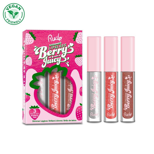 RUDE Berry Juicy Lip Gloss Set - Shimmer - Galual Beauty