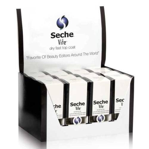 SECHE VITE Dry Fast Top Coat Display Case Set 12 Pieces - Galual Beauty