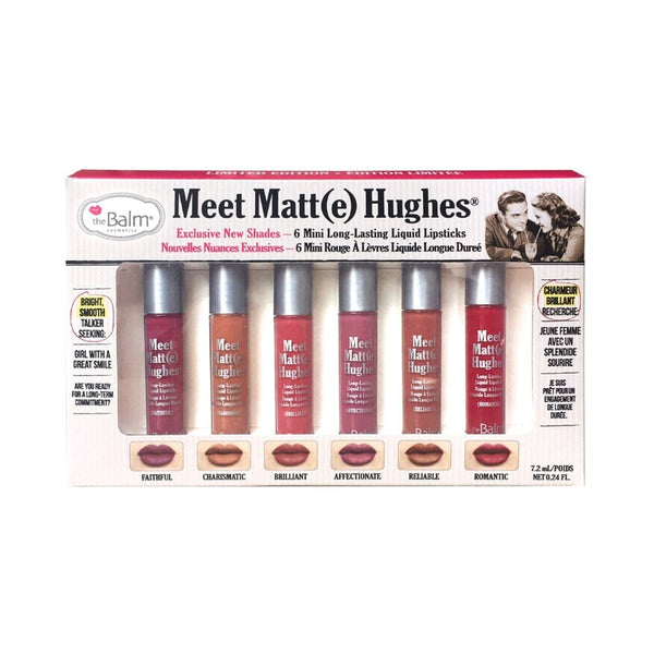 theBalm Meet Matte Hughes Set of 6 Mini Long-Lasting Liquid Lipsticks 2 - Galual Beauty