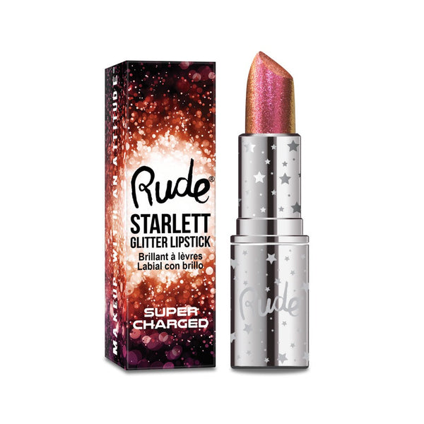 RUDE Starlett Supercharged Color Shift Glitter Lipstick - Galual Beauty