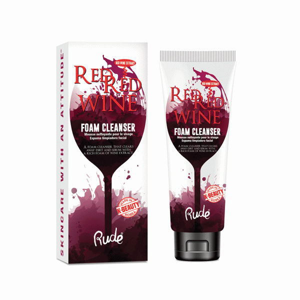 RUDE Red Red Wine Foam Cleanser - Galual Beauty