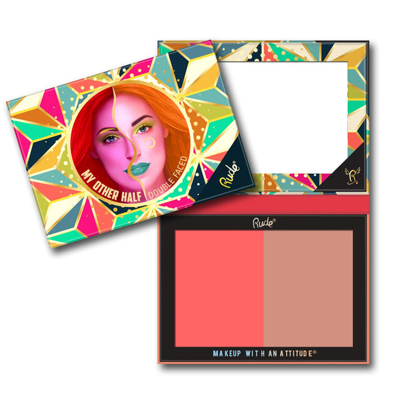 RUDE My Other Half Duo Shade Face Palette - Galual Beauty