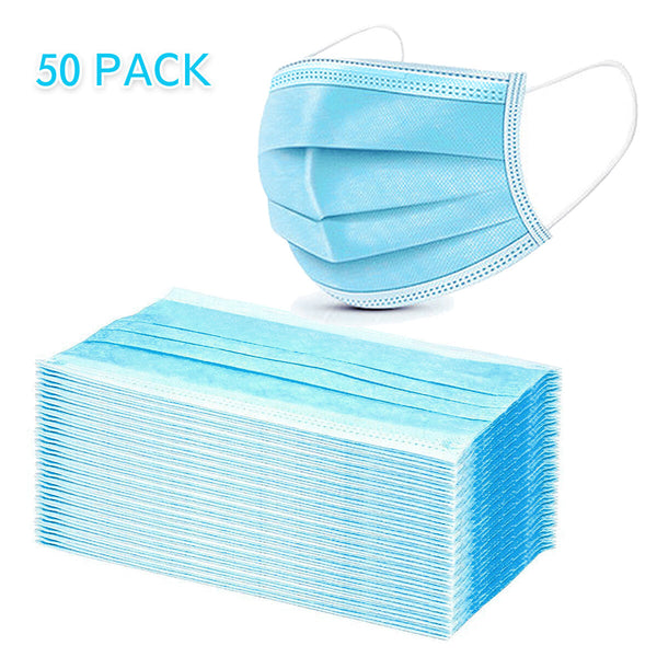 Disposable Protective Face Mask - Pack of 50 - Galual Beauty