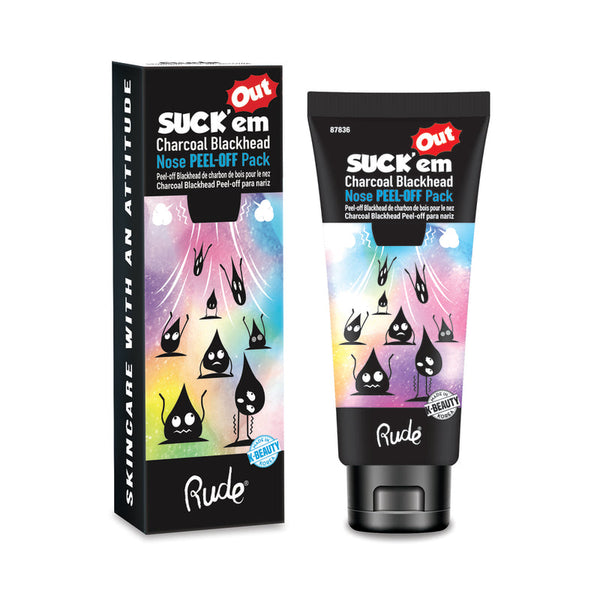 RUDE Suck'em Out Charcoal Blackhead Nose Peel-off Pack - Galual Beauty