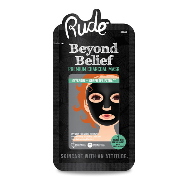 RUDE Beyond Belief Purifying Charcoal Face Mask - Galual Beauty
