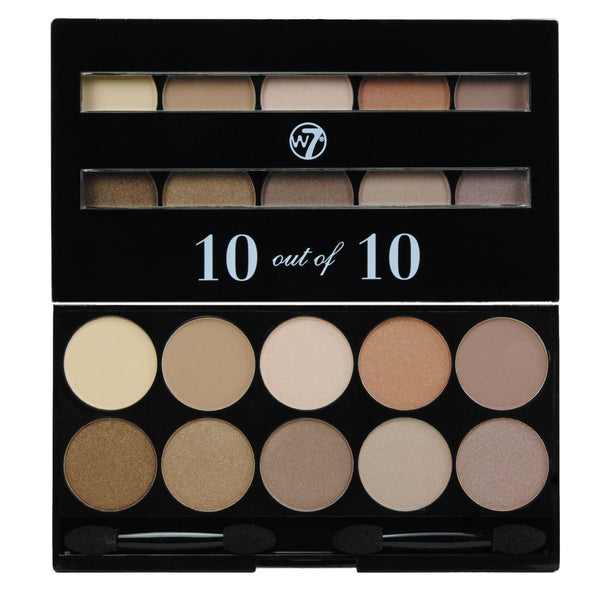 W7 Perfect 10 out of 10 Eyeshadow Palette - Browns - Galual Beauty